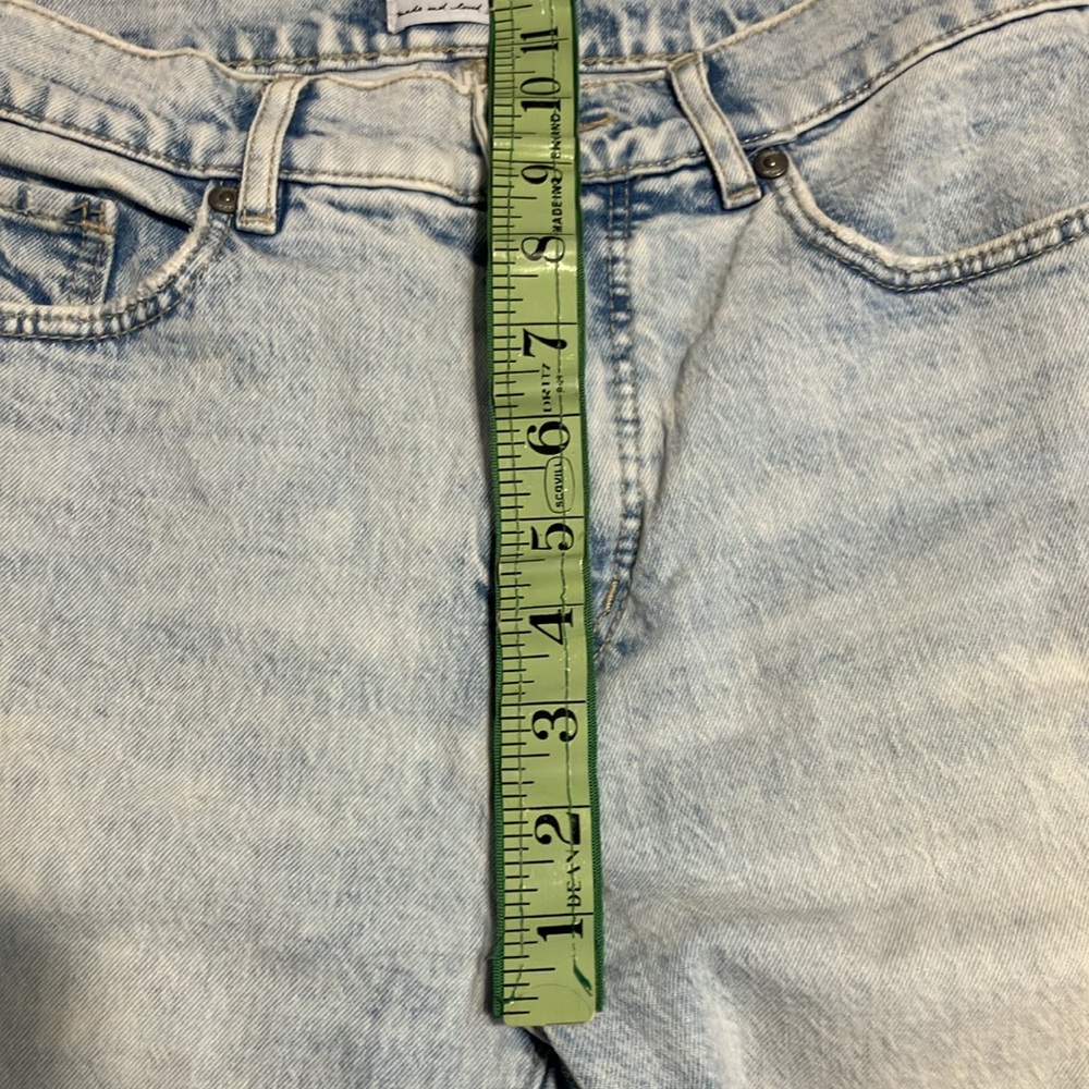 LOFT high waist kick crop raw hem slight flare jeans EUC 26 2 may be petite - Picture 9 of 11